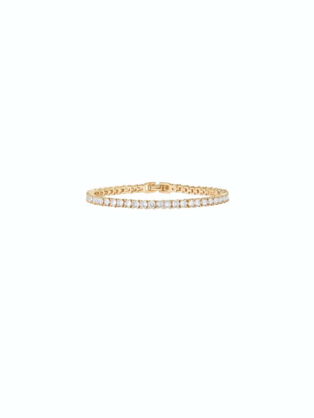 PAVOI 14K GOLD PLATED TENNIS BRACELET, BRAND NEW, SIZE 6.5"